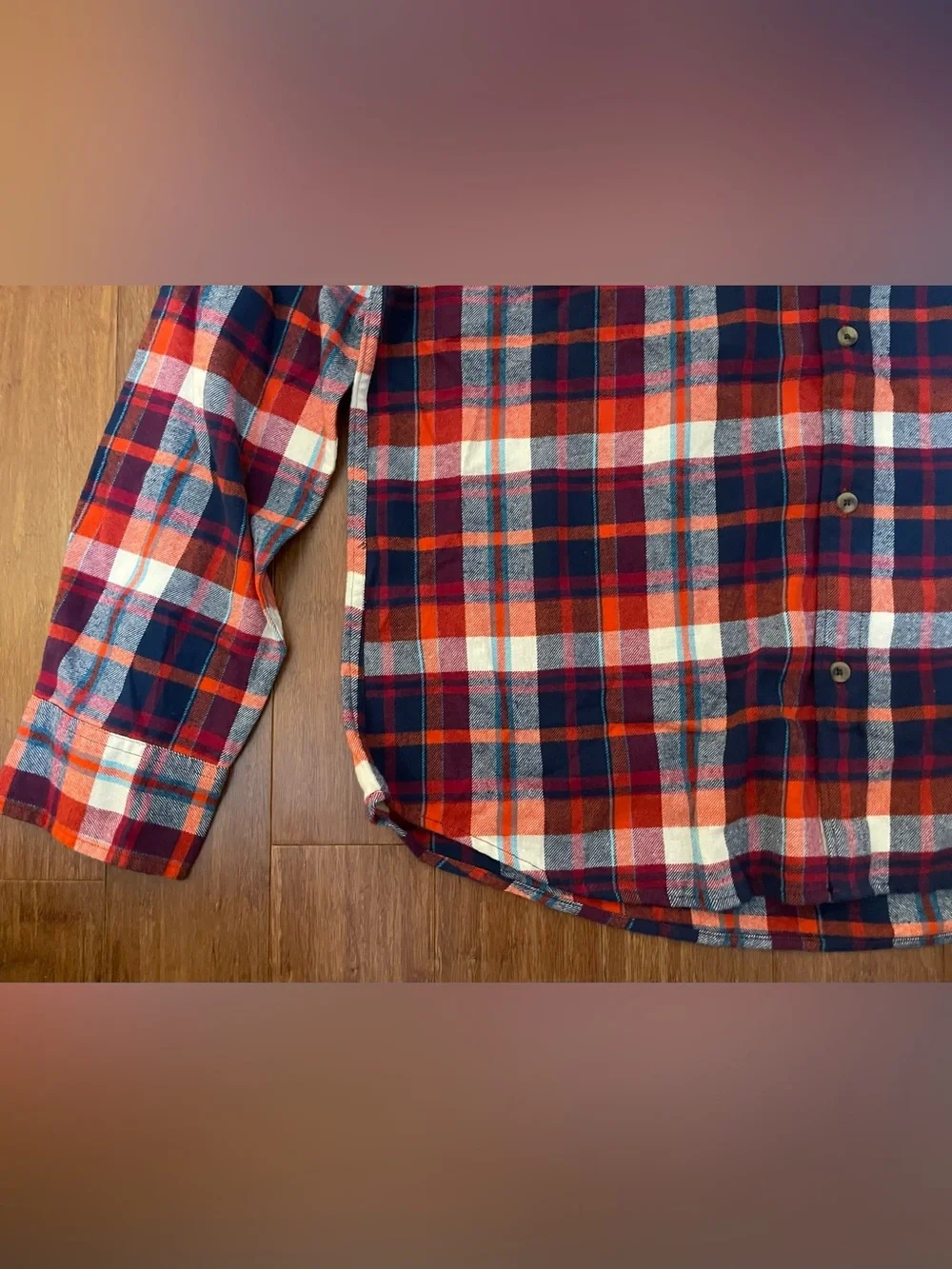J Crew Flannel Shirt NWT Mens XL Slim Fit Red Blue